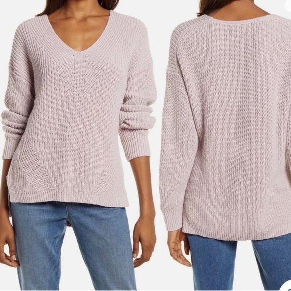 Madewell Ridgeton Sweater- Pale Lilac - Picture 5 of 12